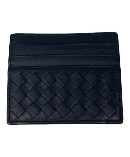 BOTTEGA VENETA（ボッテガベネタ）BOTTEGA VENETA (ボッテガベネタ) イントレチャート レザー カードケース ネイビーの古着・服飾アイテム