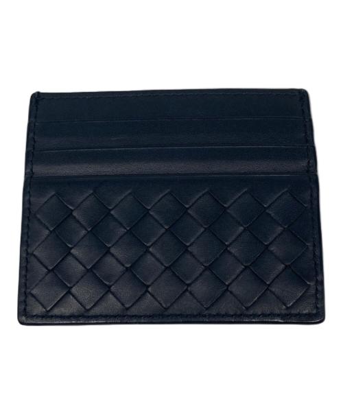 BOTTEGA VENETA（ボッテガベネタ）BOTTEGA VENETA (ボッテガベネタ) イントレチャート レザー カードケース ネイビーの古着・服飾アイテム