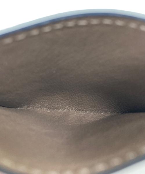 BOTTEGA VENETA（ボッテガベネタ）BOTTEGA VENETA (ボッテガベネタ) イントレチャート レザー カードケース ネイビーの古着・服飾アイテム