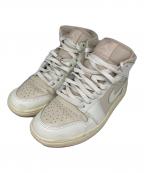 NIKEナイキ）の古着「WMNS AIR JORDAN 1 MID ミッドカットスニーカー」｜LEGEND LT BROWN/SAIL