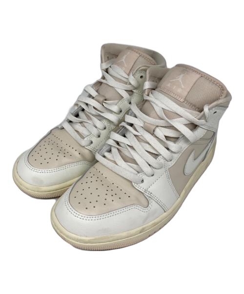 NIKE（ナイキ）NIKE (ナイキ) WMNS AIR JORDAN 1 MID ミッドカットスニーカー LEGEND LT BROWN/SAIL サイズ:24.5cmの古着・服飾アイテム