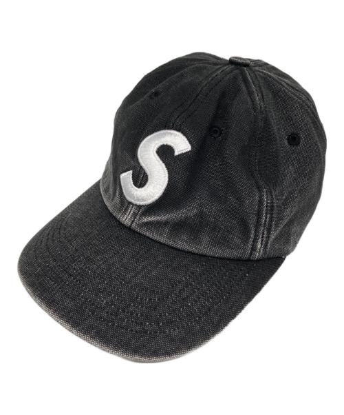 SUPREME（シュプリーム）SUPREME (シュプリーム) Washed Denim S Logo 6-Panel Cap ブラックの古着・服飾アイテム