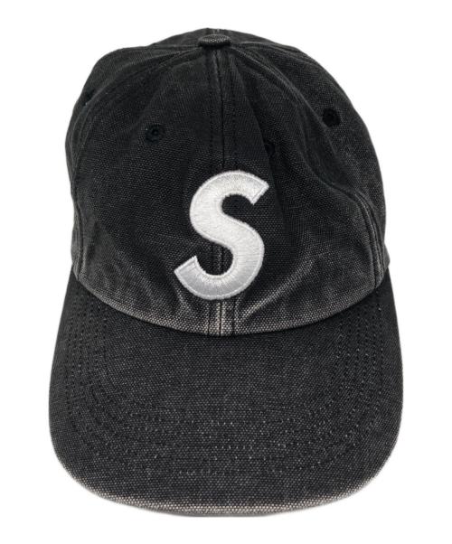 SUPREME（シュプリーム）SUPREME (シュプリーム) Washed Denim S Logo 6-Panel Cap ブラックの古着・服飾アイテム