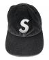 SUPREME (シュプリーム) Washed Denim S Logo 6-Panel Cap ブラック：8000円