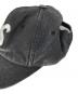 中古・古着 SUPREME (シュプリーム) Washed Denim S Logo 6-Panel Cap ブラック：8000円