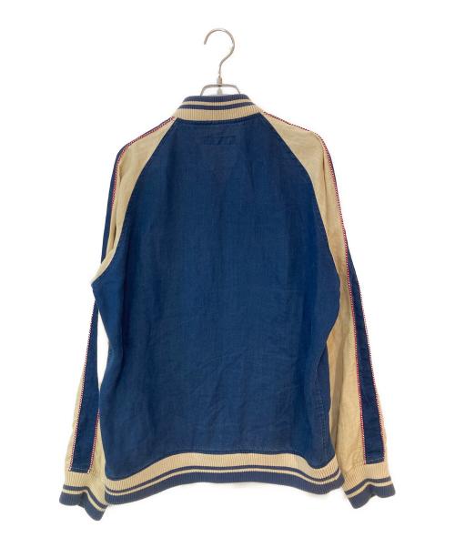 RUDE GALLERY（ルードギャラリー）RUDE GALLERY (ルードギャラリー) SOUVENIR JACKET LINEN ネイビー サイズ:4の古着・服飾アイテム