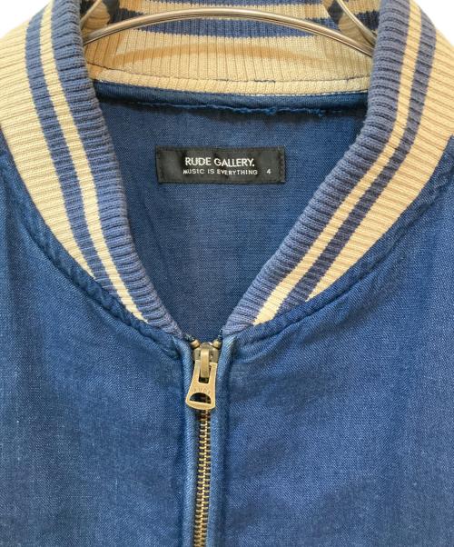 RUDE GALLERY（ルードギャラリー）RUDE GALLERY (ルードギャラリー) SOUVENIR JACKET LINEN ネイビー サイズ:4の古着・服飾アイテム