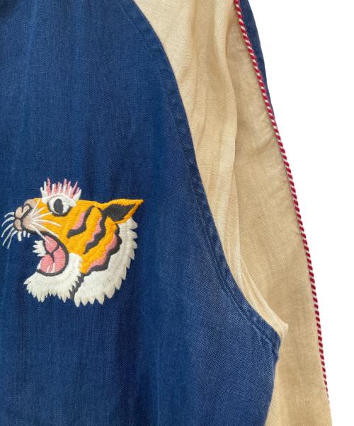 RUDE GALLERY（ルードギャラリー）RUDE GALLERY (ルードギャラリー) SOUVENIR JACKET LINEN ネイビー サイズ:4の古着・服飾アイテム