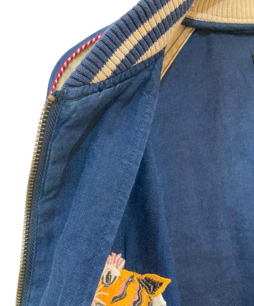 RUDE GALLERY（ルードギャラリー）RUDE GALLERY (ルードギャラリー) SOUVENIR JACKET LINEN ネイビー サイズ:4の古着・服飾アイテム