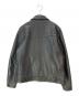 Liugoo Leathers (リューグーレザーズ) VaLLet 01 SINGLE RIDERS JACKET ブラック サイズ:LL：20000円