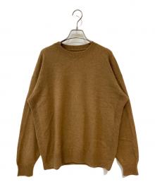 AURALEE（オーラリー）の古着「EXCLUSIVE BABY CAMEL KNIT P/O」｜ベージュ