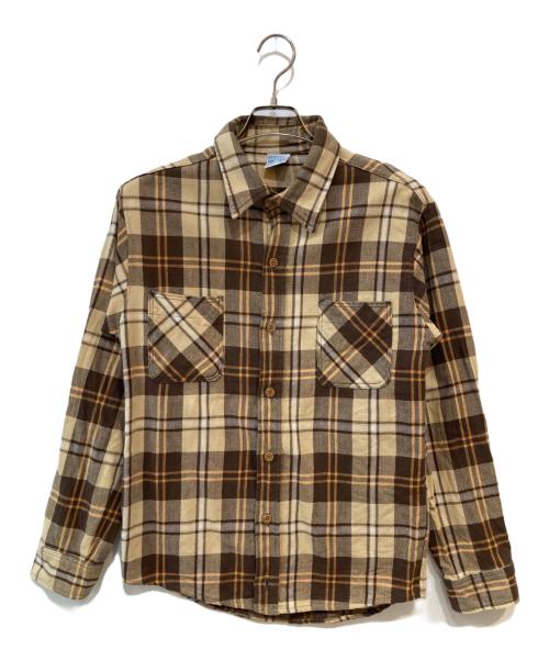 big mac（ビッグマック）big mac (ビッグマック) 70s チェックシャツ ブラウン サイズ:XLの古着・服飾アイテム