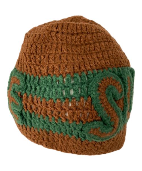 SUPREME（シュプリーム）SUPREME (シュプリーム) 25FW Crochet Logo Beanie ブラウンの古着・服飾アイテム