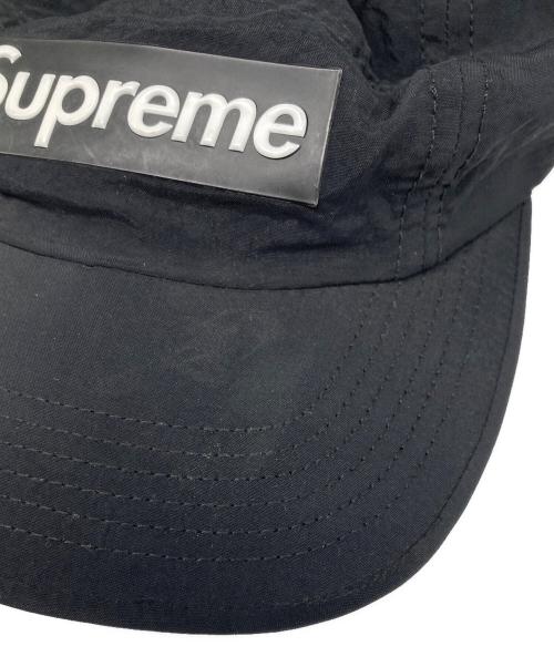 SUPREME（シュプリーム）SUPREME (シュプリーム) 18SS Raised Logo Patch Camp Cap　レイズド ロゴ パッチ キャンプ キャップ ブラックの古着・服飾アイテム