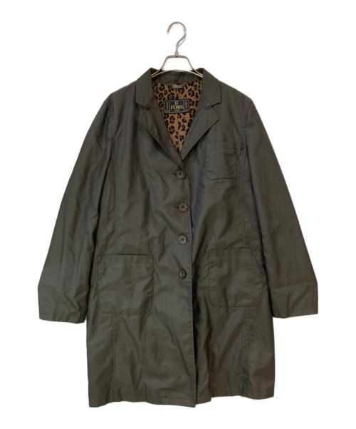 FENDI（フェンディ）FENDI (フェンディ) 裏レオパードナイロントレンチコート グレー サイズ:46の古着・服飾アイテム
