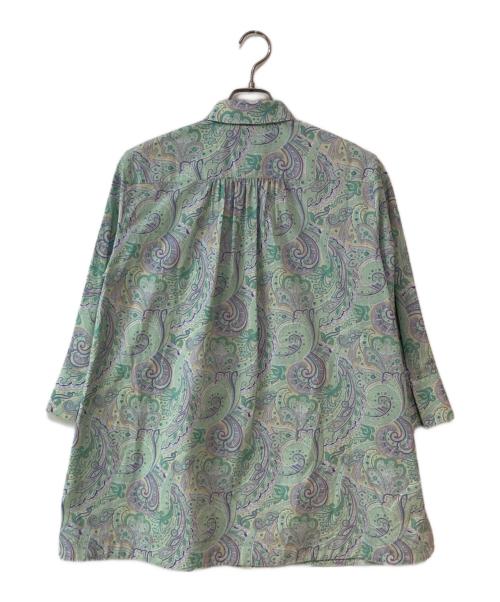 MaxMara（マックスマーラ）MaxMara (マックスマーラ) ペイズリーシャツ グリーン サイズ:40の古着・服飾アイテム