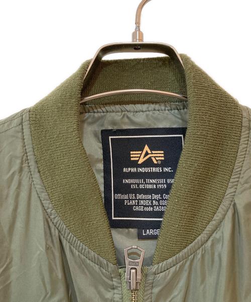 AVIREX（アヴィレックス）AVIREX (アヴィレックス) MA-1 フライトジャケット / イーグルパッチ オリーブ サイズ:Lの古着・服飾アイテム