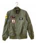 AVIREX（アヴィレックス）の古着「MA-1 フライトジャケット / イーグルパッチ」｜オリーブ