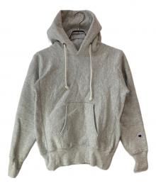 Champion REVERSE WEAVE（チャンピオン リバース ウィーブ）の古着「復刻リバースウィーブプルオーバーパーカー」｜グレー