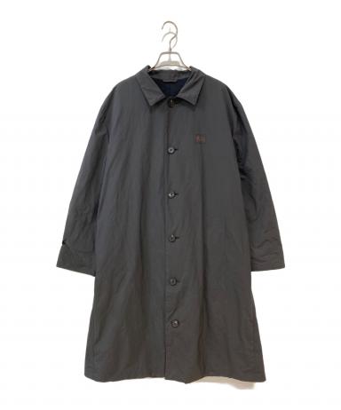 Papas ステンカラーコート M ダークデニムパパスプラス 中古・古着通販】PAPAS (パパス) ポリエステル/ナイロン撥水 ステン