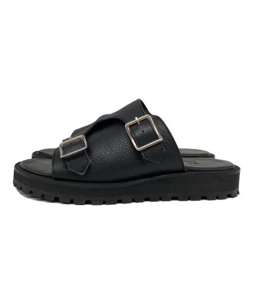 IRU（IRU）IRU (IRU) Vibram Sole DOUBLE MONK SANDAL ブラック サイズ:26の古着・服飾アイテム