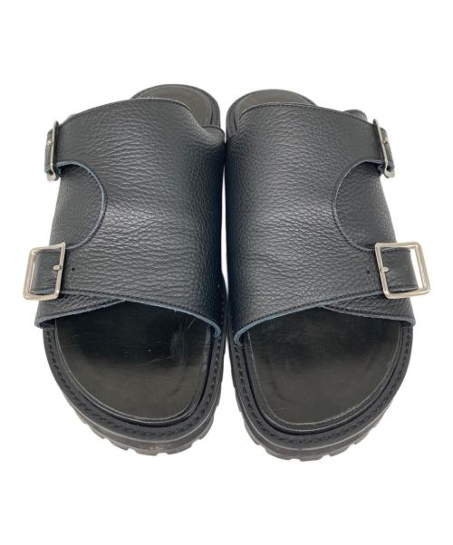 IRU（IRU）IRU (IRU) Vibram Sole DOUBLE MONK SANDAL ブラック サイズ:26の古着・服飾アイテム