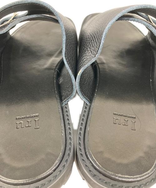 IRU（IRU）IRU (IRU) Vibram Sole DOUBLE MONK SANDAL ブラック サイズ:26の古着・服飾アイテム