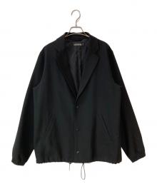 COOTIE PRODUCTIONS（クーティープロダクツ）の古着「T/R Lapel Coach Jacket　ティーアール ラペル コーチ ジャケット」｜ブラック