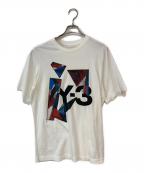 Y-3ワイスリー）の古着「アートグラフィック ロゴTシャツ」｜ホワイト