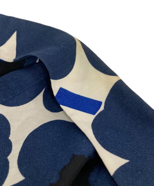 marimekko（マリメッコ）marimekko (マリメッコ) ウニッコワイドシャツ ブルー×ホワイト サイズ:38の古着・服飾アイテム