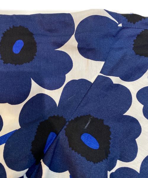 marimekko（マリメッコ）marimekko (マリメッコ) ウニッコワイドシャツ ブルー×ホワイト サイズ:38の古着・服飾アイテム