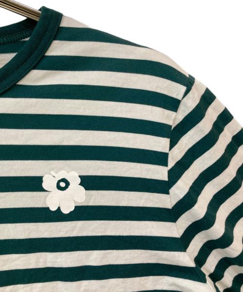 marimekko（マリメッコ）marimekko (マリメッコ) タサライタウニッコロンT グリーン×ホワイト サイズ:Mの古着・服飾アイテム