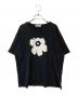 marimekko（マリメッコ）の古着「Erna Unikko Placement Tシャツ」｜ブラック