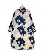 marimekkoマリメッコ）の古着「ウニッコ柄ワンピース」｜ベージュ×ネイビー