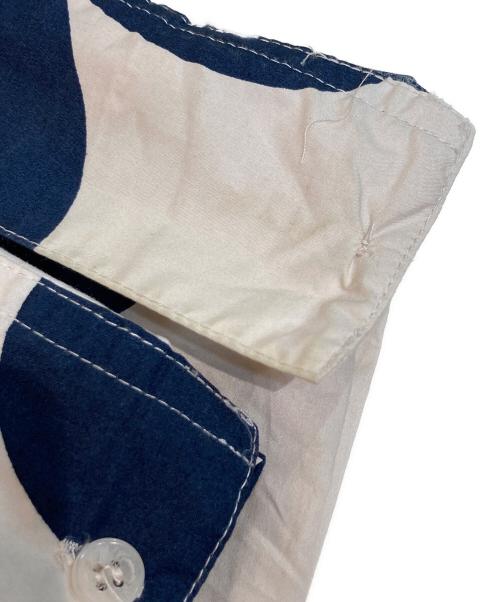 marimekko（マリメッコ）marimekko (マリメッコ) ウニッコ柄ワンピース ベージュ×ネイビー サイズ:38の古着・服飾アイテム