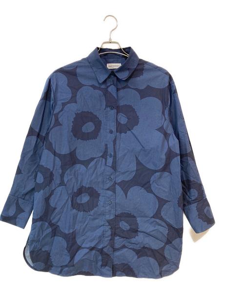 marimekko（マリメッコ）marimekko (マリメッコ) NILA UNIKKO / コットンポプリンシャツ ネイビー サイズ:40の古着・服飾アイテム
