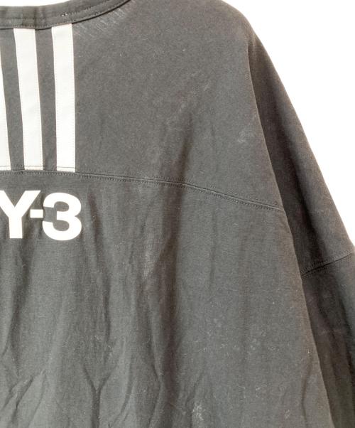 Y-3（ワイスリー）Y-3 (ワイスリー) OVERSIZED SS TEE - STRIPES / オーバーサイズ 3ストライプ バックロゴ Tシャツ ブラック サイズ:Sの古着・服飾アイテム
