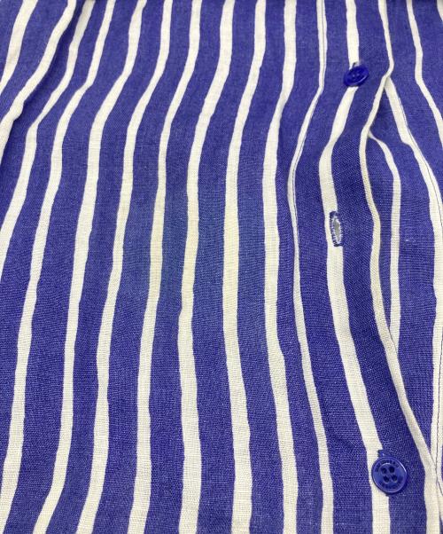 marimekko（マリメッコ）marimekko (マリメッコ) Akviferi Piccolo /アクヴィフェリ・ピッコロリネンシャツ ブルー×ホワイト サイズ:36の古着・服飾アイテム