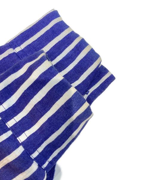 marimekko（マリメッコ）marimekko (マリメッコ) Akviferi Piccolo /アクヴィフェリ・ピッコロリネンシャツ ブルー×ホワイト サイズ:36の古着・服飾アイテム