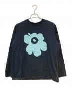 marimekkoマリメッコ）の古着「Biitti Unikko Placent カットソー」｜ブラック