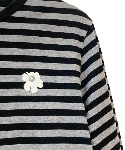 marimekko（マリメッコ）marimekko (マリメッコ) Tasaraita　タサライタ ブラック×グレー サイズ:Mの古着・服飾アイテム