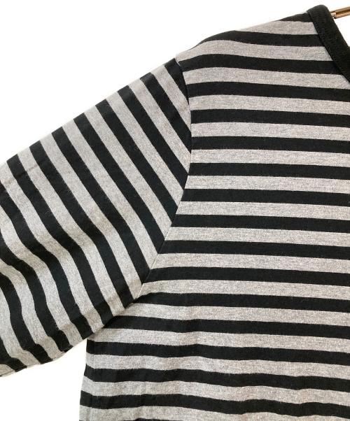 marimekko（マリメッコ）marimekko (マリメッコ) Tasaraita　タサライタ ブラック×グレー サイズ:Mの古着・服飾アイテム