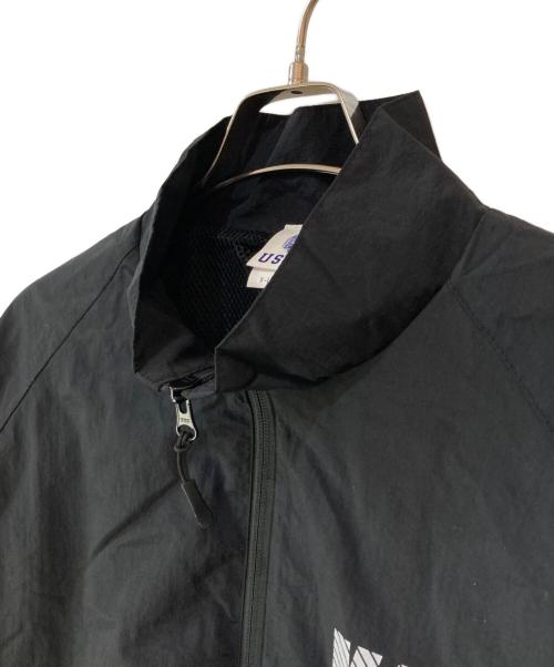 USNA（ユーエスエヌエー）USNA (ユーエスエヌエー) ナイロントレーニングジャケット ブラック サイズ:XLの古着・服飾アイテム