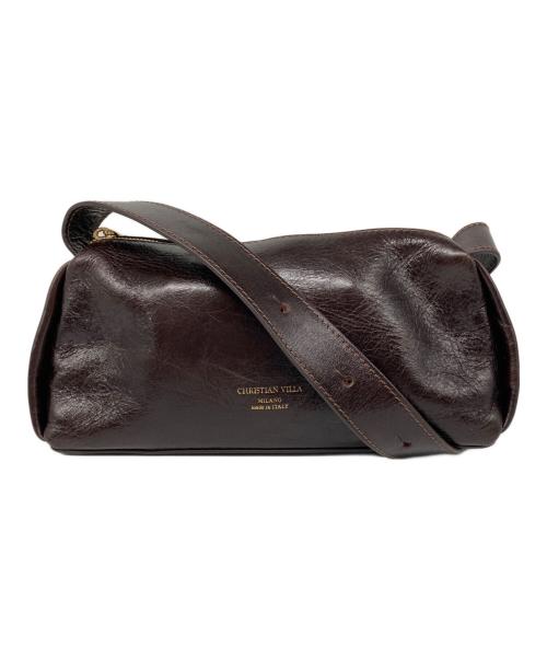 CHRISTIAN VILLA（クリスチャンヴィラ）CHRISTIAN VILLA (クリスチャンヴィラ) MINI SHOULDER BAG　ミニ ショルダーバッグ ブラウン サイズ:なしの古着・服飾アイテム