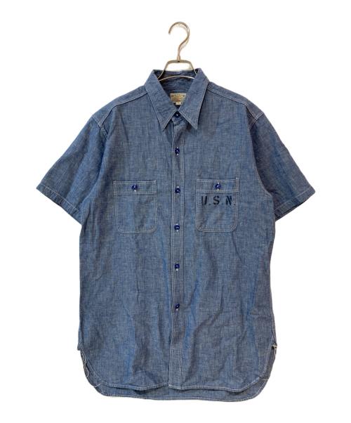 BUZZ RICKSON'S（バズリクソンズ）BUZZ RICKSON'S (バズリクソンズ) BLUE CHAMBRAY S/S WORK SHIRTS インディゴ サイズ:16　1/2の古着・服飾アイテム
