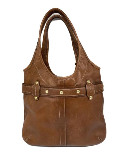 COACH（コーチ）COACH (コーチ) エルゴ レザー ワンショルダーバッグ ブラウンの古着・服飾アイテム