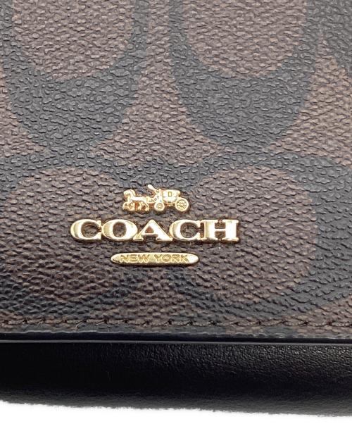 COACH（コーチ）COACH (コーチ) SMALL TRIFOLD WALLET シグネチャー 3つ折り財布 ブラウン サイズ:なしの古着・服飾アイテム