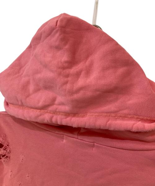 MONKEY TIME（モンキータイム）MONKEY TIME (モンキータイム) フレンチテリー ディストレスト フルジップ フーディー ピンク サイズ:XLの古着・服飾アイテム