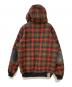 BACK CHANNEL (バックチャンネル) ムーンチェックウールフーデッドジャケット レッド サイズ:L：8000円