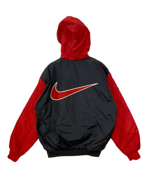 NIKE（ナイキ）NIKE (ナイキ) 90s ナイロンジャケット ブラック×レッド サイズ:Mの古着・服飾アイテム